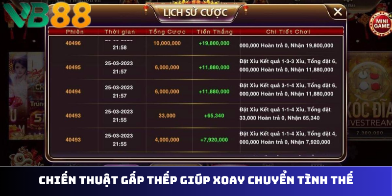 Chiến thuật gấp thếp giúp xoay chuyển tình thế