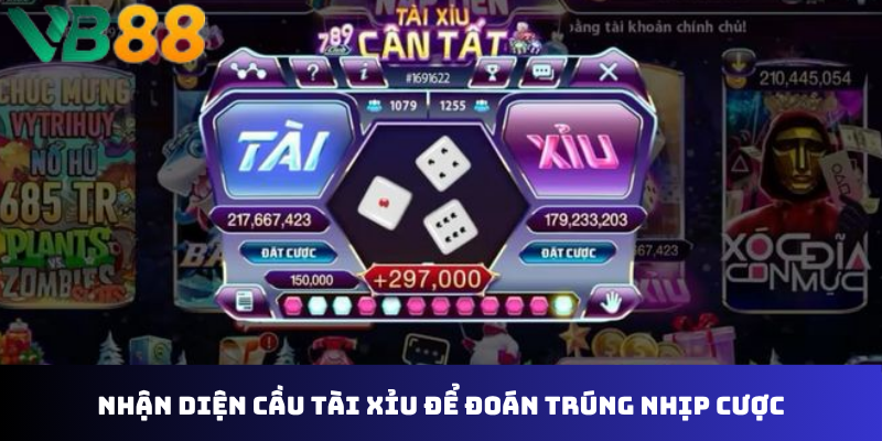 Nhận diện cầu tài xỉu để đoán trúng nhịp cược